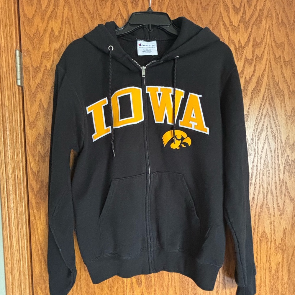 Iowa-Champion Black Athletic Hoodie